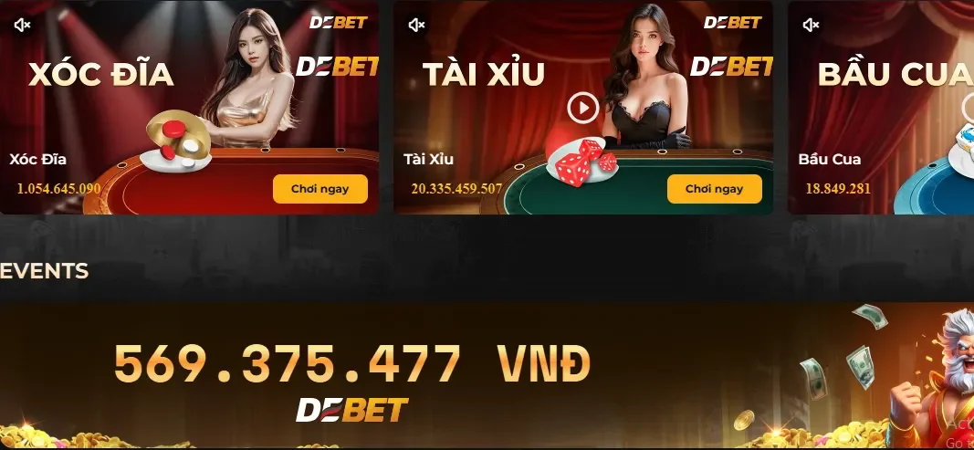 Tài xỉu tại nhà cái Debet – Đa dạng và hấp dẫn